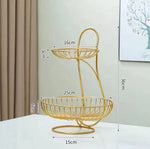 Fruit Basket Metal Multi-Tier Ventilated Sides