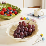 Fruit Bowl Ceramic Shell-Inspired Design Compact Size