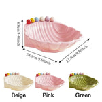Fruit Bowl Ceramic Shell-Inspired Design Compact Size