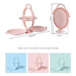 Fruit Bowl Stand Foldable 3-Tier Space-Saving with Carry Handle
