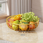 Fruit Bowl Stand Tiered Ventilated Wire Space-Saving