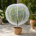Fruit Protection Bag Breathable Mesh Drawstring & Zipper Closure