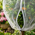 Fruit Protection Bag Breathable Mesh Drawstring & Zipper Closure