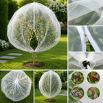 Fruit Protection Bag Breathable Mesh Drawstring & Zipper Closure