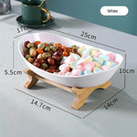 Fruit Serving Stand Multi-Tier Bamboo Support