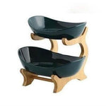 Fruit Serving Stand Multi-Tier Bamboo Support