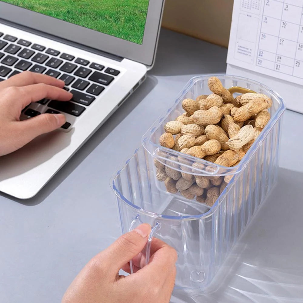 Fruit Storage Basket Double-Layer Draining ABS