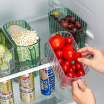 Fruit Storage Basket Double-Layer Draining ABS