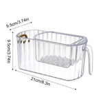 Fruit Storage Basket Double-Layer Draining ABS