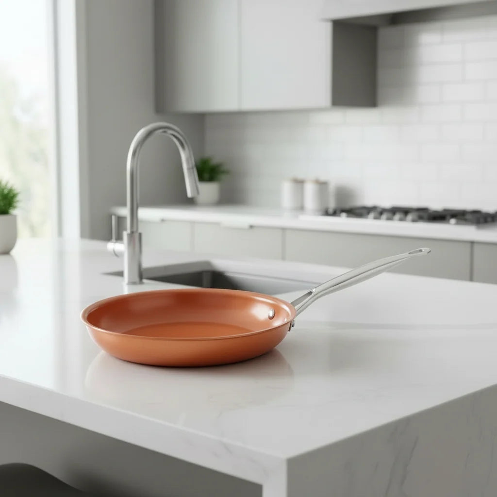 Frying Pan Copper Core PTFE-Free Non-Stick Induction Compatible