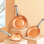 Frying Pan Copper Core PTFE-Free Non-Stick Induction Compatible