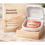 Full Arch Denture Set Flexible Cushion Grip Upper & Lower Arches