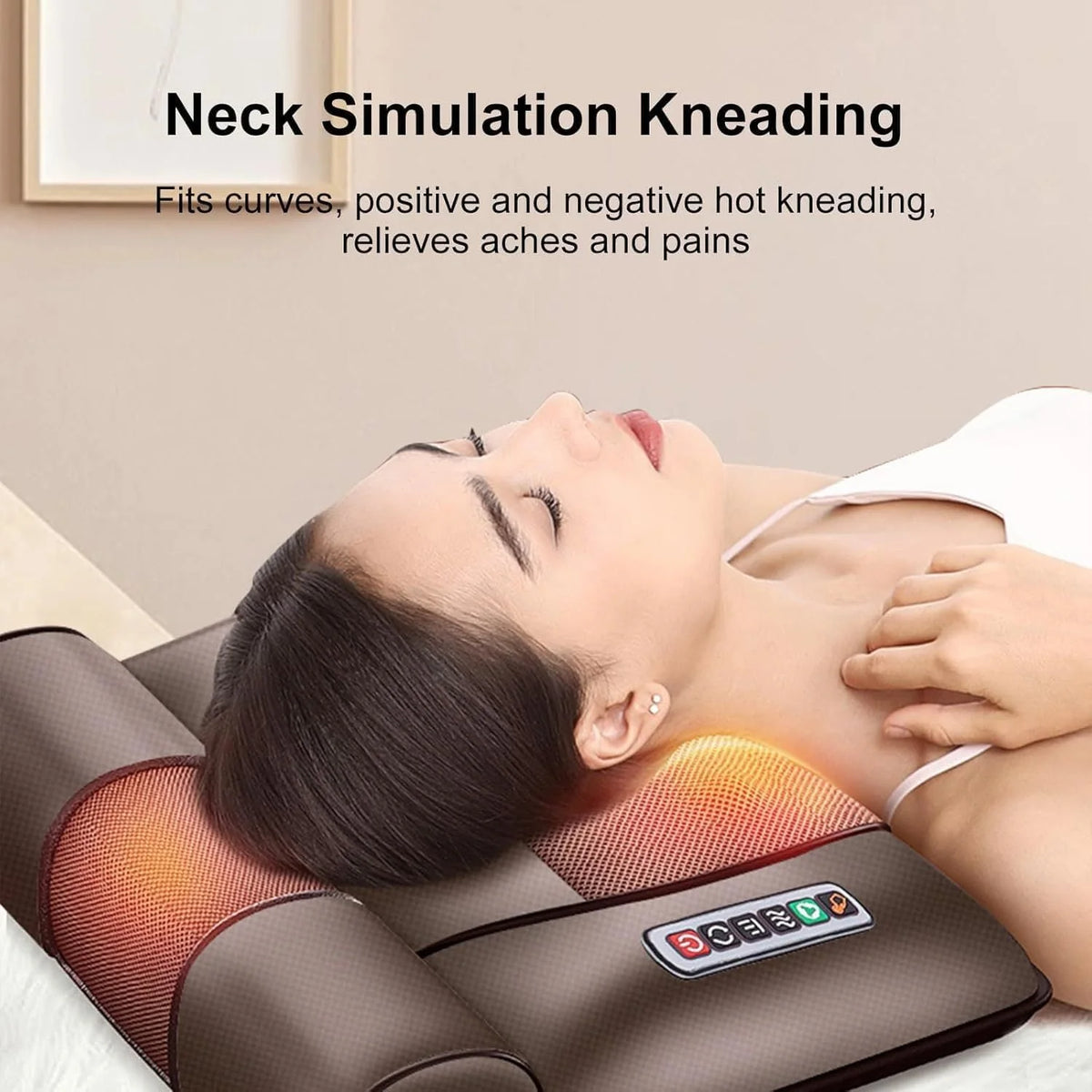 Full Body Massager Heat & Kneading Detachable Neck Pillow