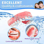 Full Denture Set Moldable Custom-Fit Upper and Lower