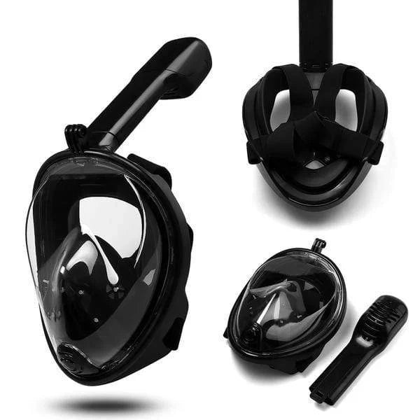 Full-Face Snorkel Mask 180 Degree Panoramic Anti-Fog Silicone Seal