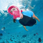 Full-Face Snorkel Mask 180 Degree Panoramic Anti-Fog Silicone Seal