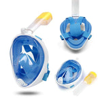 Full-Face Snorkel Mask 180 Degree Panoramic Anti-Fog Silicone Seal