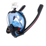 Full-Face Snorkel Mask 180 Degree Panoramic HD Dual-Tube Airflow