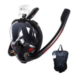 Full-Face Snorkel Mask 180 Degree Panoramic HD Dual-Tube Airflow
