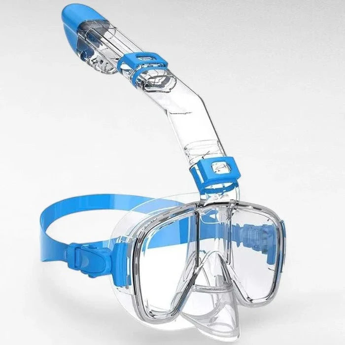 Full-Face Snorkel Mask Dry-Top Anti-Fog 180° Panoramic View