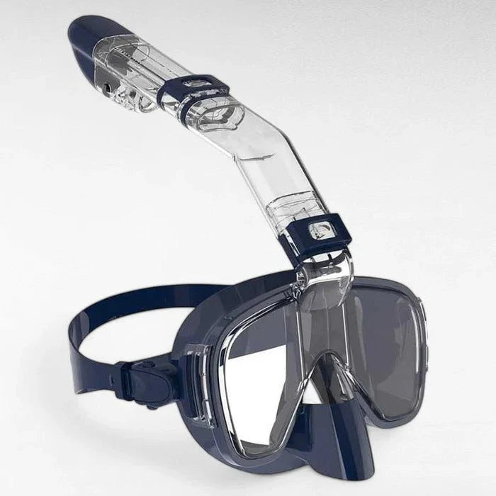 Full-Face Snorkel Mask Dry-Top Anti-Fog 180° Panoramic View