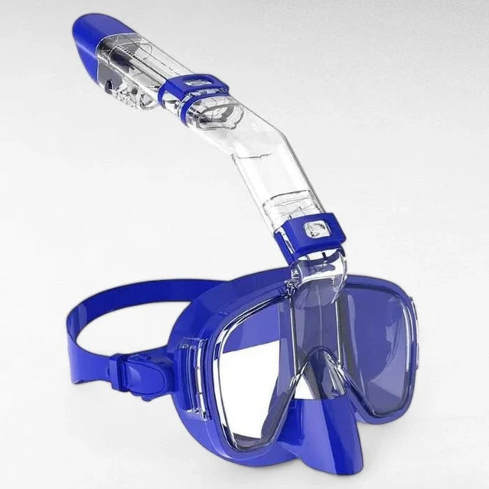 Full-Face Snorkel Mask Dry-Top Anti-Fog 180° Panoramic View