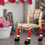 Furniture Leg Covers Santa Claus Durable Fabric Removable Cover