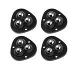 Furniture Mover Wheels Stainless Steel Self-Adhesive 360 Degree 4-Pack