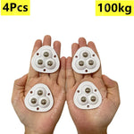 Furniture Mover Wheels Stainless Steel Self-Adhesive 360 Degree 4-Pack