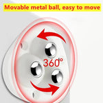 Furniture Mover Wheels Stainless Steel Self-Adhesive 360 Degree 4-Pack