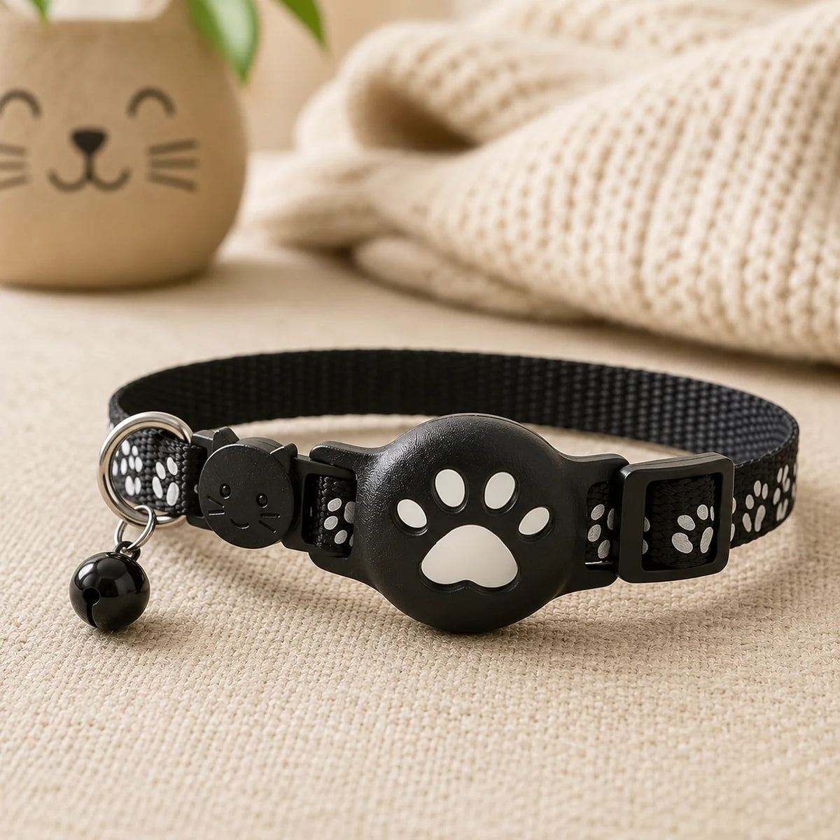 GPS Cat Collar Real-Time Tracking Reflective Water-Resistant Silicone