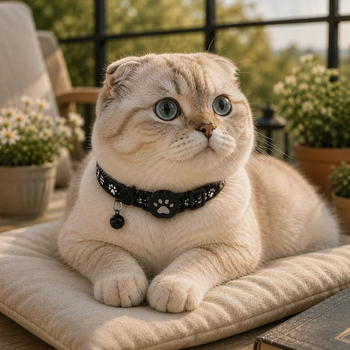 GPS Cat Collar Real-Time Tracking Reflective Water-Resistant Silicone