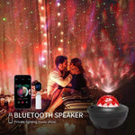 Galaxy Projector Starry Sky & Ocean Wave Bluetooth Speaker