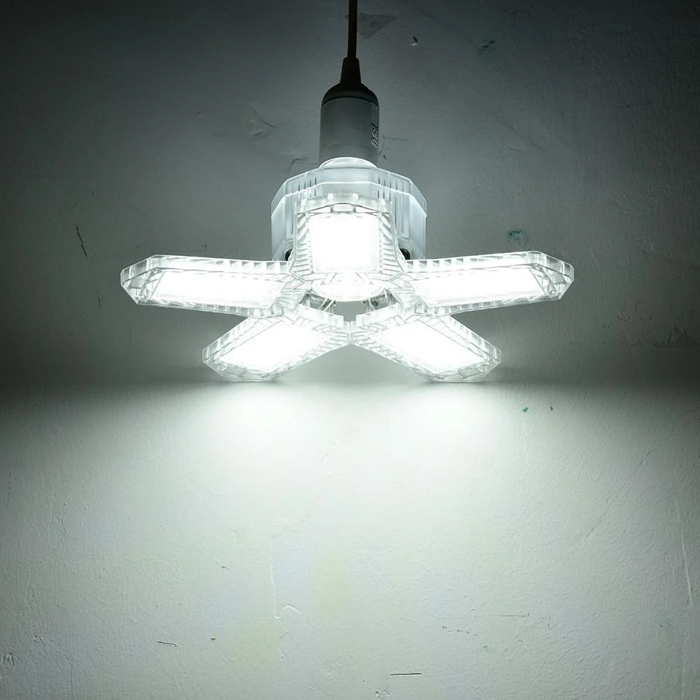 Garage Light LED Adjustable 5-Panel Screw-In Base