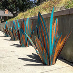 Garden Agave Sculpture Patina-Finished Metal Indoor & Outdoor