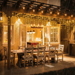 Garden Curtain Lights Weather-Resistant 96 Bright White LEDs