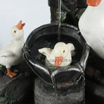 Garden Fountain Solar Option LED Lighting