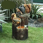 Garden Fountain Solar Option LED Lighting