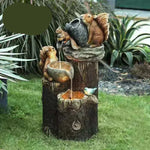 Garden Fountain Solar Option LED Lighting