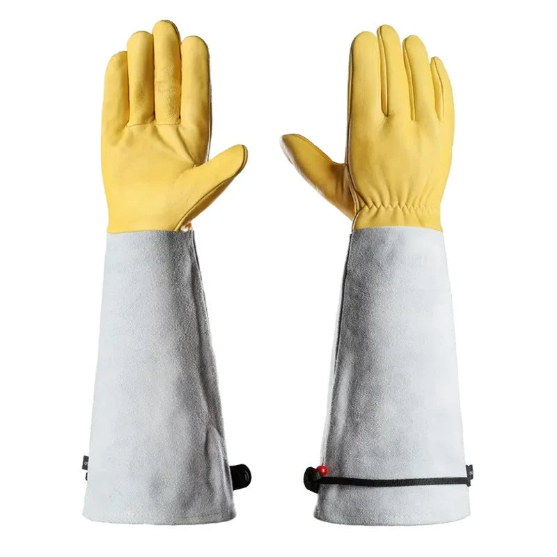Garden Gloves Extended Forearm Coverage Adjustable Cuffs