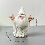 Garden Gnome Statue Resin Tongue-Out Design Outdoor Decor