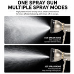 Garden Hose Nozzle Metal 9 Spray Patterns Trigger Lock