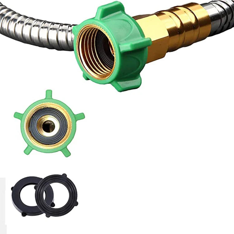 Garden Hose Stainless Steel Kink-Free Brass Fittings