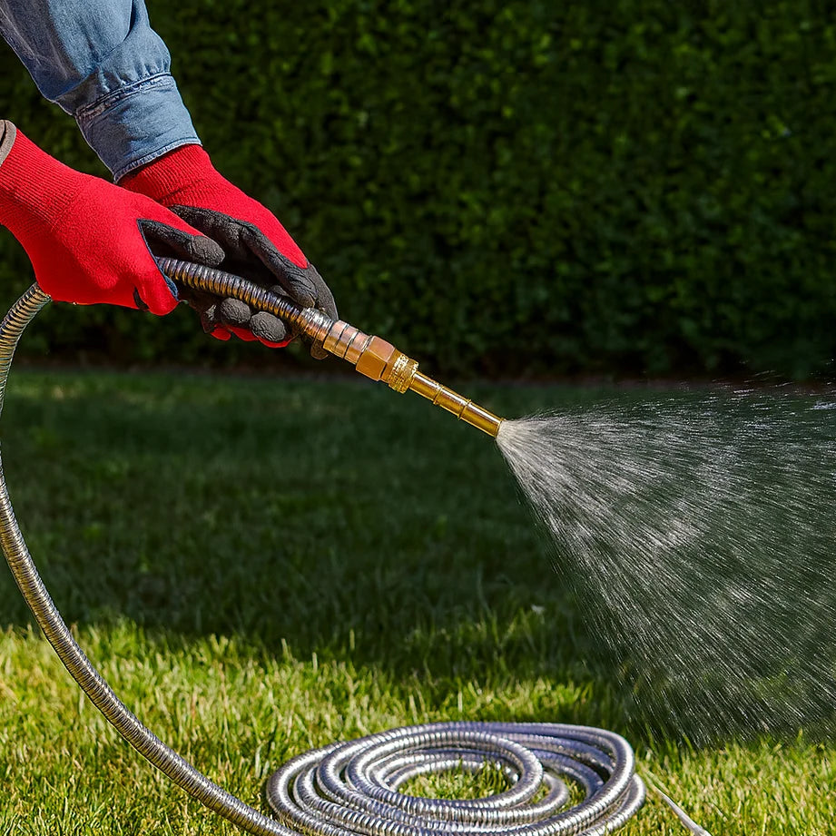 Garden Hose Stainless Steel Kink-Free Brass Fittings