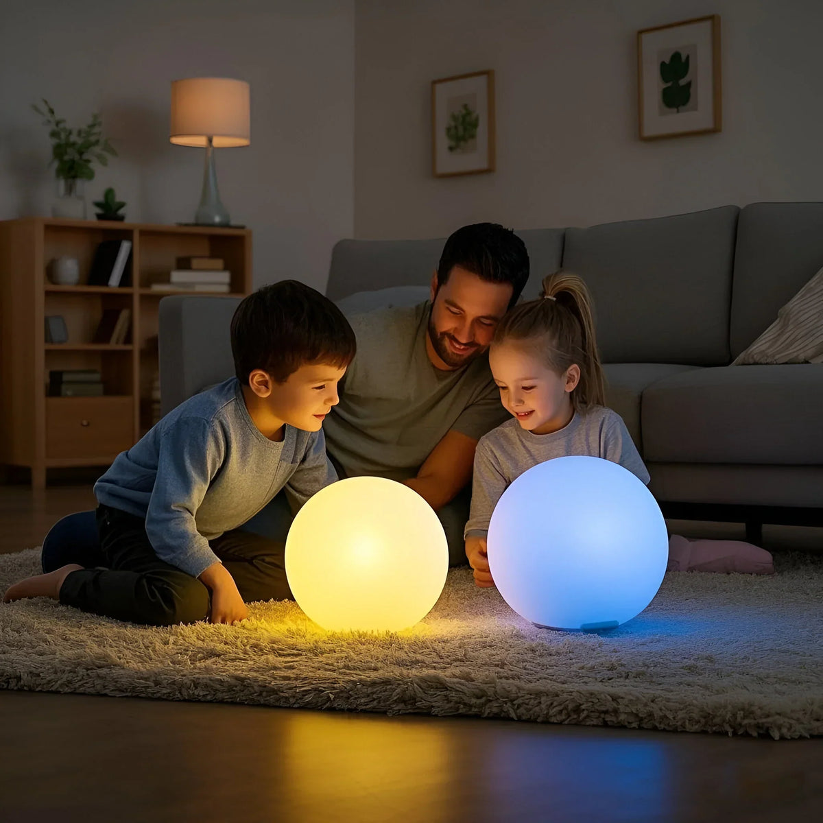 Garden Light Color-Changing LED Sphere Rechargeable Weatherproof