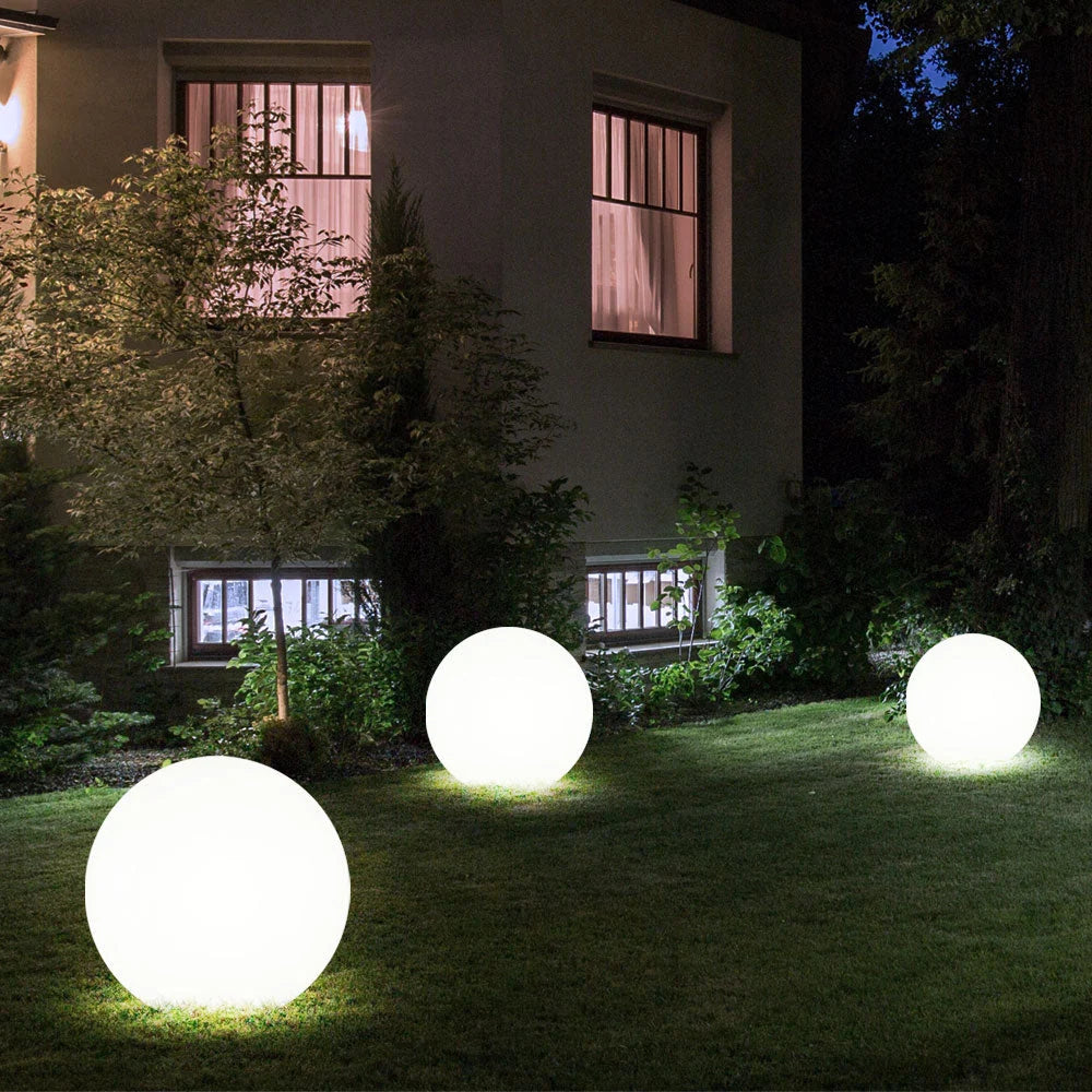 Garden Light Color-Changing LED Sphere Rechargeable Weatherproof