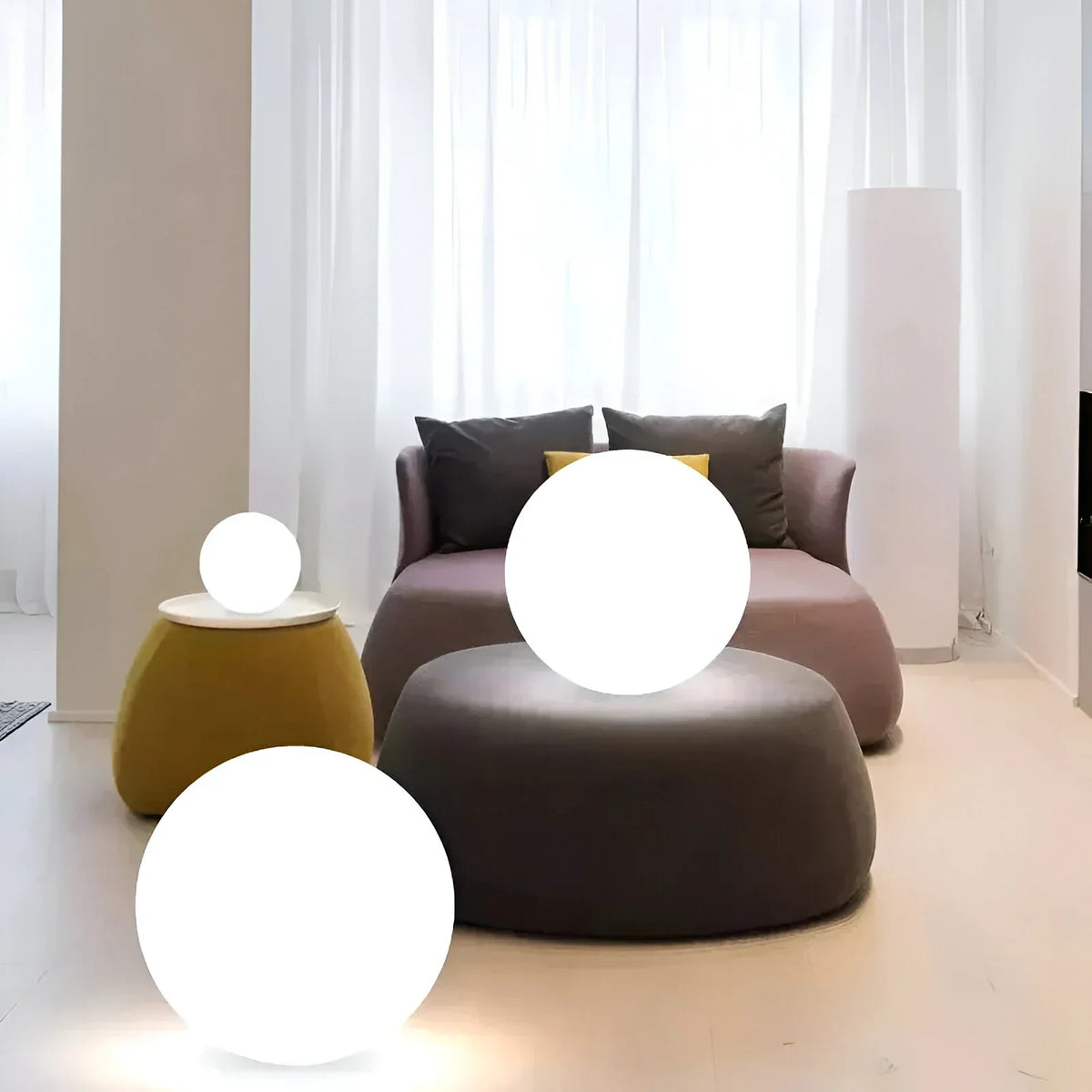 Garden Light Color-Changing LED Sphere Rechargeable Weatherproof