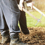 Garden Mattock Pick Double-Headed Stainless Steel Wood Handle