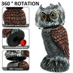 Garden Owl Decoy Wind-Powered Rotating Head 2-Pack