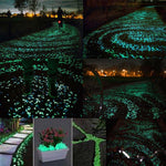 Garden Pebbles Glow-in-the-Dark Sunlight-Charged Resin